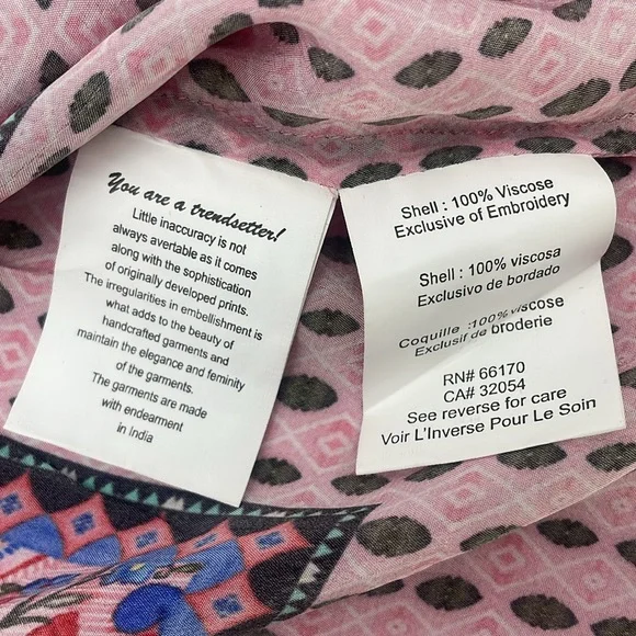 Anthropologie Nyza Beaded Multi Color Blouse By Bhanuni by Jyoti FREE SHIPPING - Picture 12 of 12